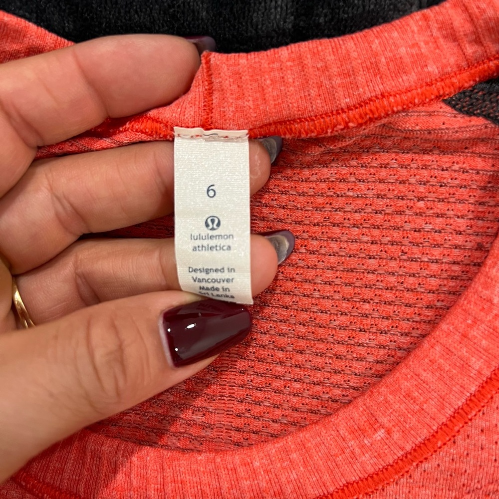 Lululemon Athletica Vibrant orange Top - Picture 2 of 3